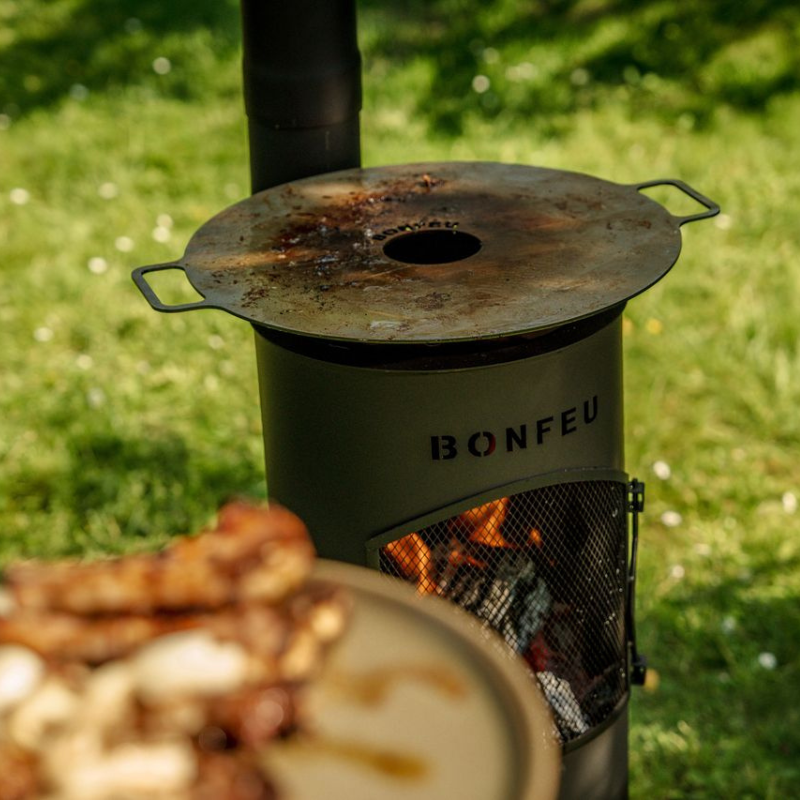 BonFeu, BonGiano LP, Outdoor Fireplace, Black