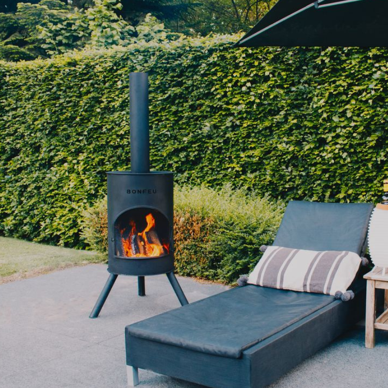 BonFeu, BonTon 60, Outdoor Fireplace, Black