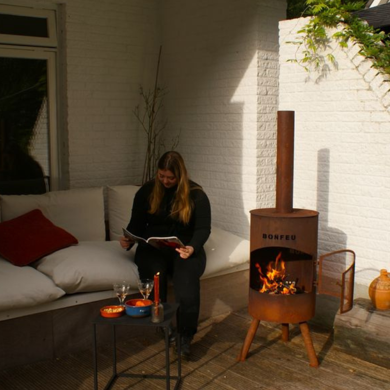 BonFeu, BonTon 40, Outdoor Fireplace, Rust