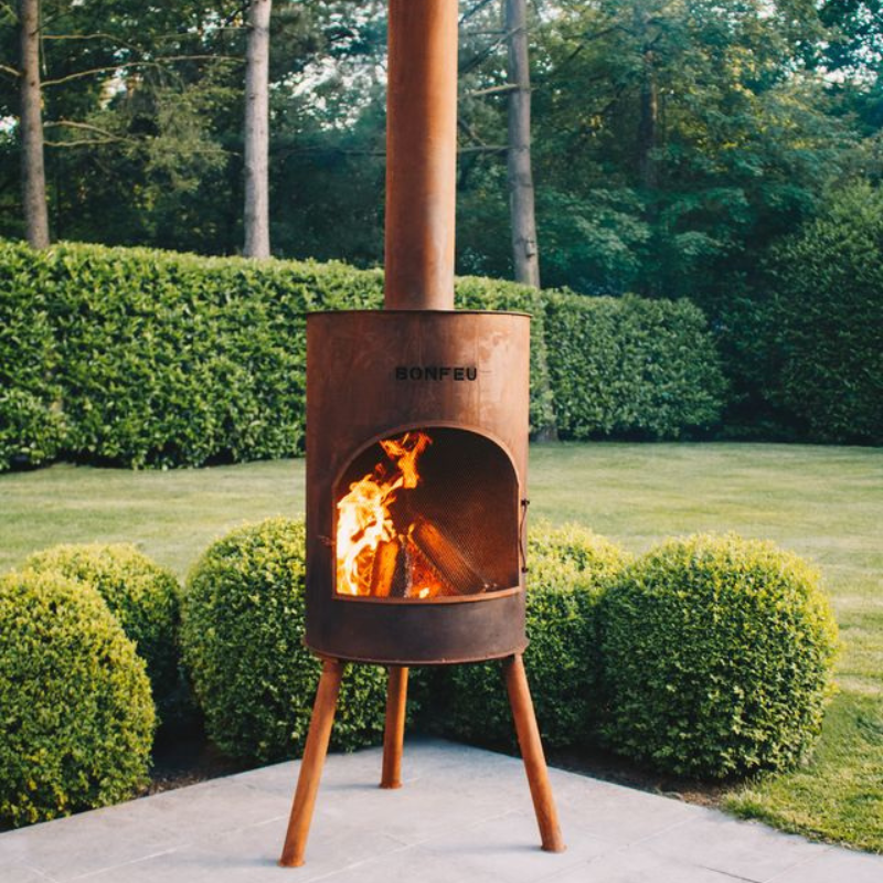 BonFeu, BonTon 40, Outdoor Fireplace, Rust