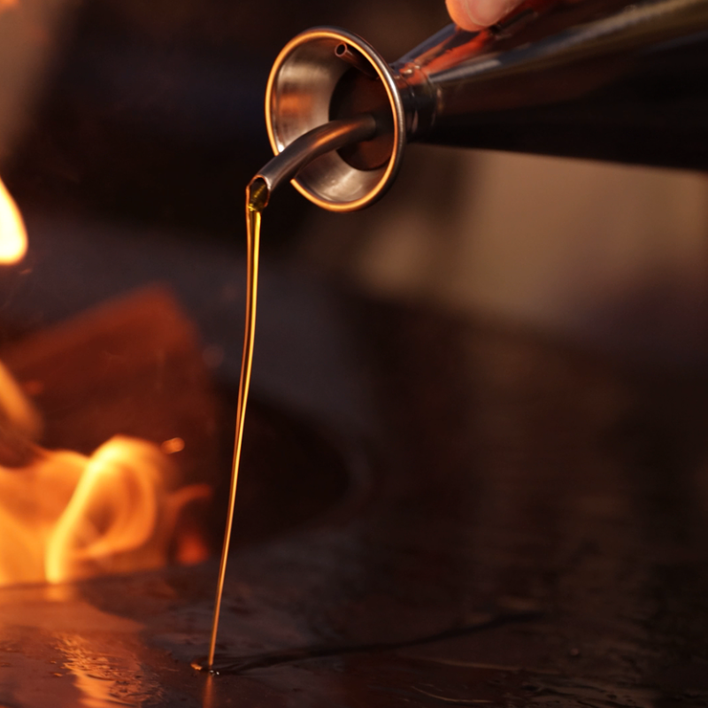 BonFeu, BonBiza XL, Fire Bowl & BBQ Plancha, Open Design, Rusty Brown