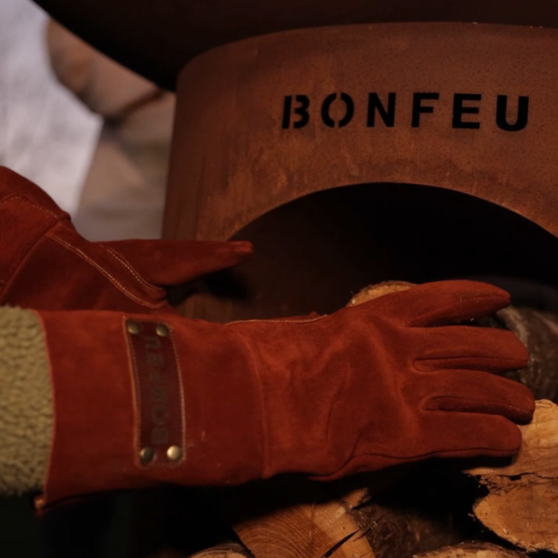 BonFeu, BonBiza XL, Fire Bowl & BBQ Plancha, Open Design, Rusty Brown