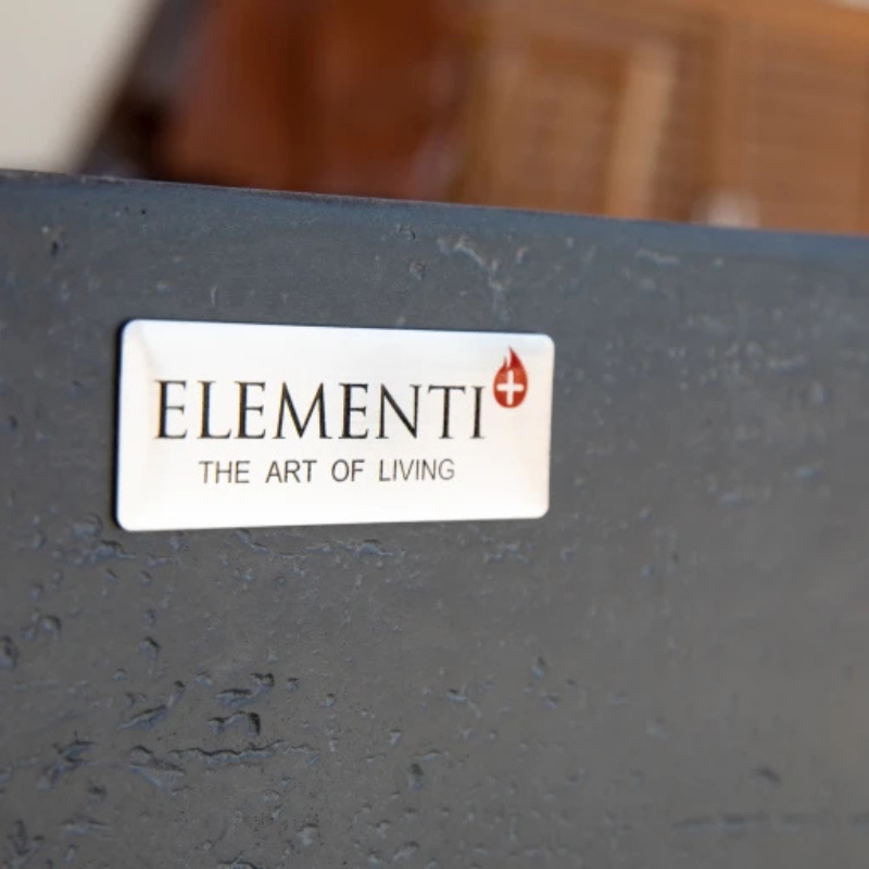 Elementi Plus, Positano, Fire Table, Dark Grey, Concrete Outdoor, Propane / Natural Gas