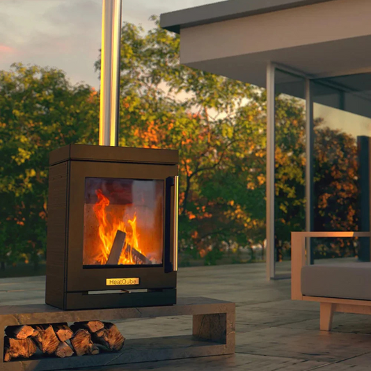 BBQube HeatQube Outdoor Wood Burning Stove