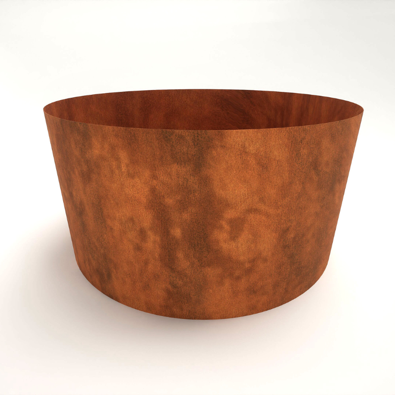 Hampton β Corten Steel Bottomless Cylindrical Planter