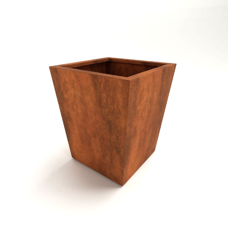 Harrogate β Corten Steel Tapered Garden Planter