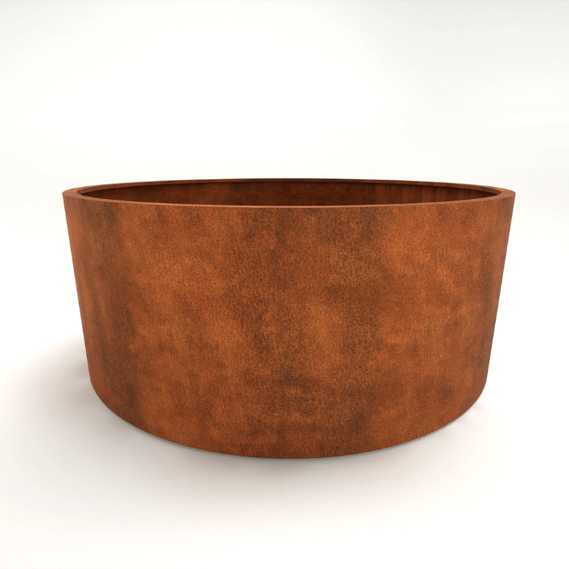Henley – Corten Steel Cylindrical Planter