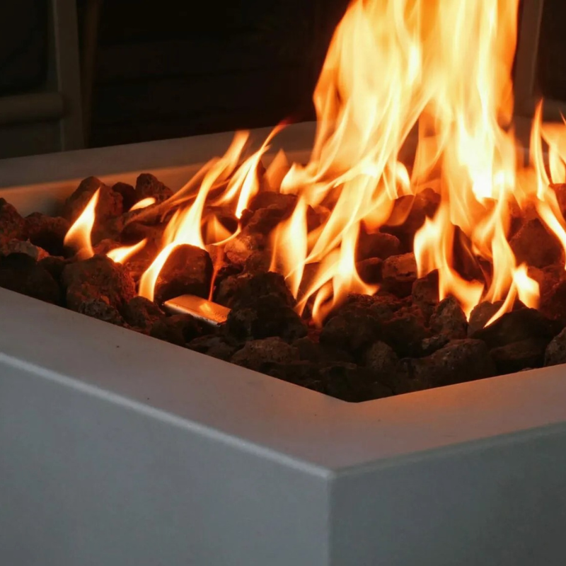 Helios β Premium Stainless Steel Square Gas Firepit Table