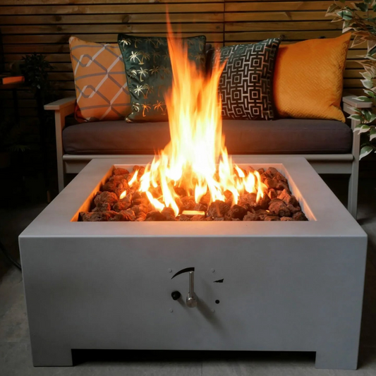Helios – Premium Stainless Steel Square Gas Firepit Table