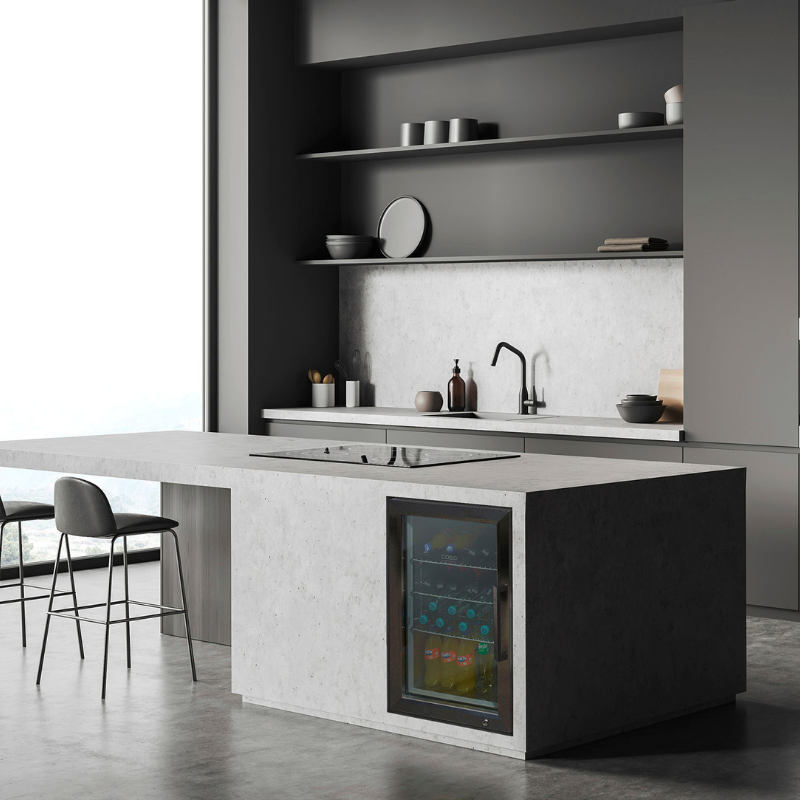 Caso Design, Outdoor Fridge, Black, Left Sided Hinge