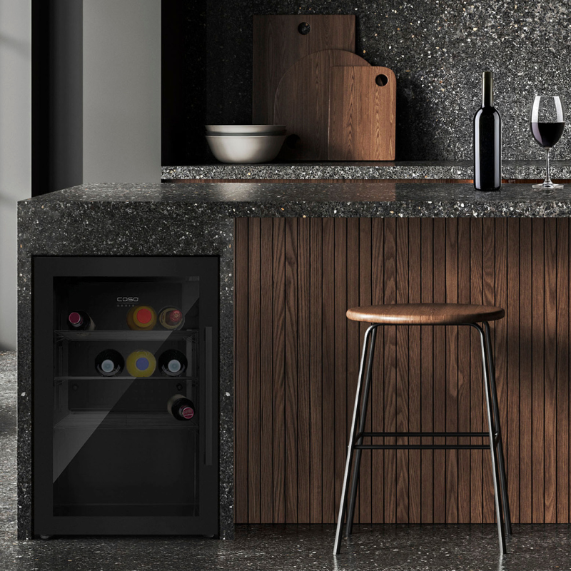 Caso Design, Outdoor Fridge, Black, Left Sided Hinge