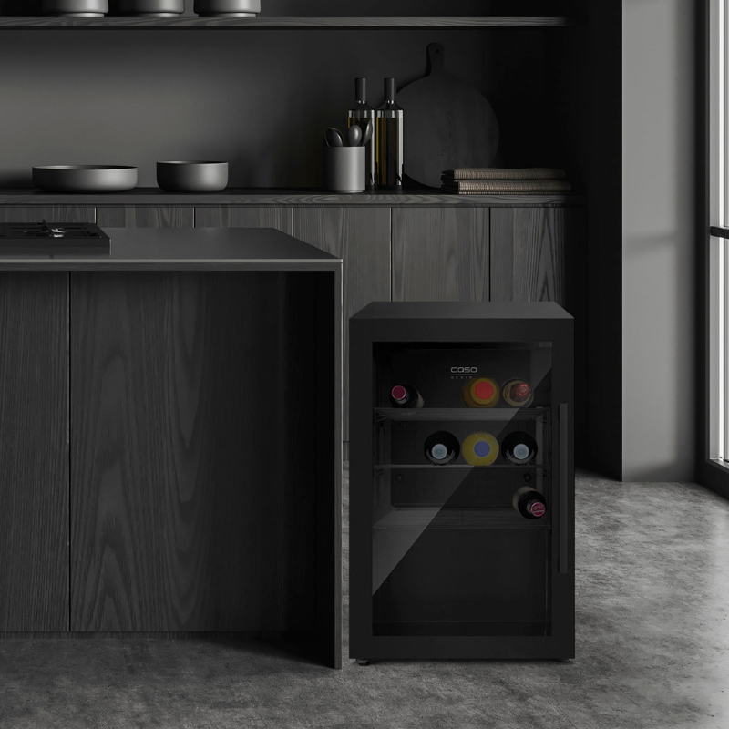 Caso Design, Outdoor Fridge, Black, Left Sided Hinge