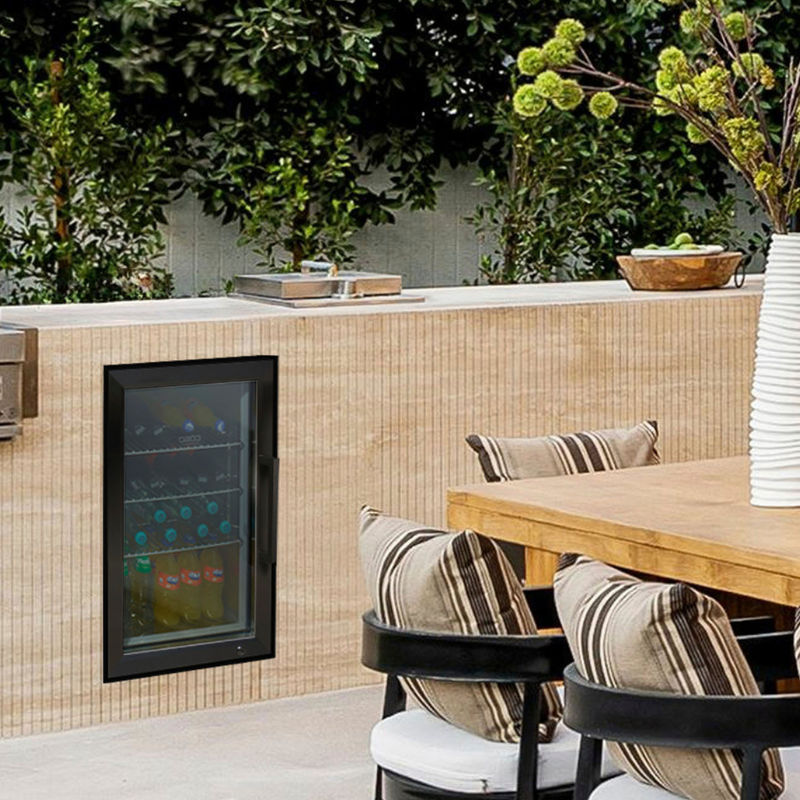 Caso Design, Outdoor Fridge, Black, Left Sided Hinge