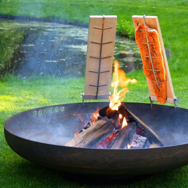 BonFeu, BonBowl (100cm) Fire Bowl, Rusty Brown