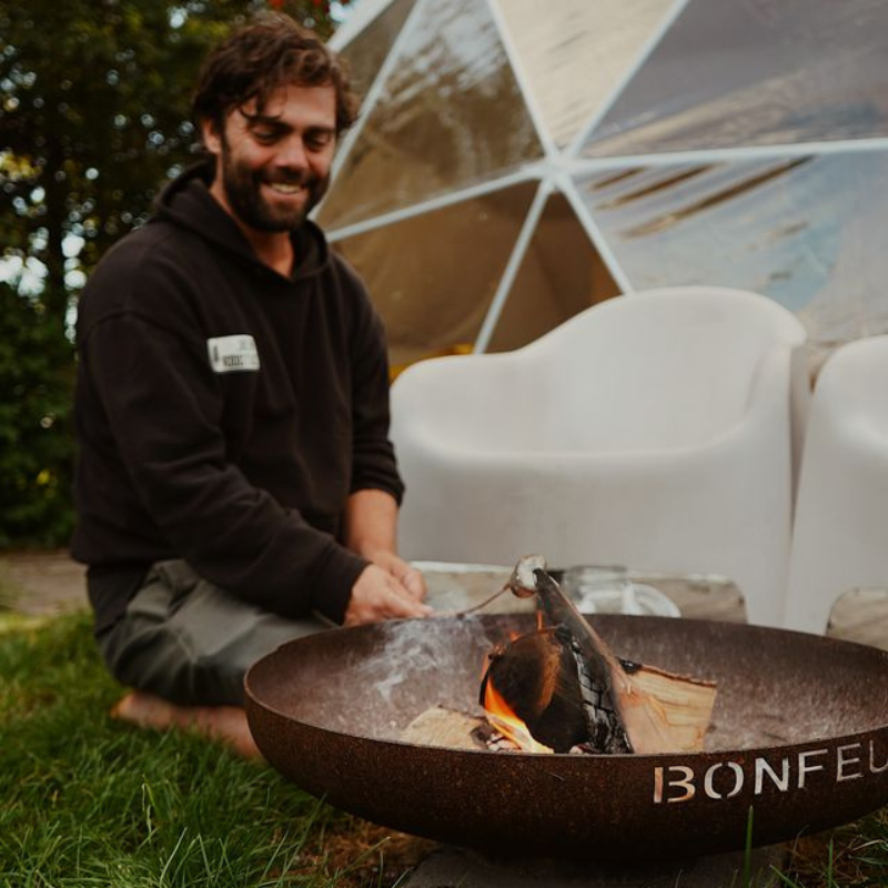 BonFeu, BonBowl (100cm) Fire Bowl, Rusty Brown
