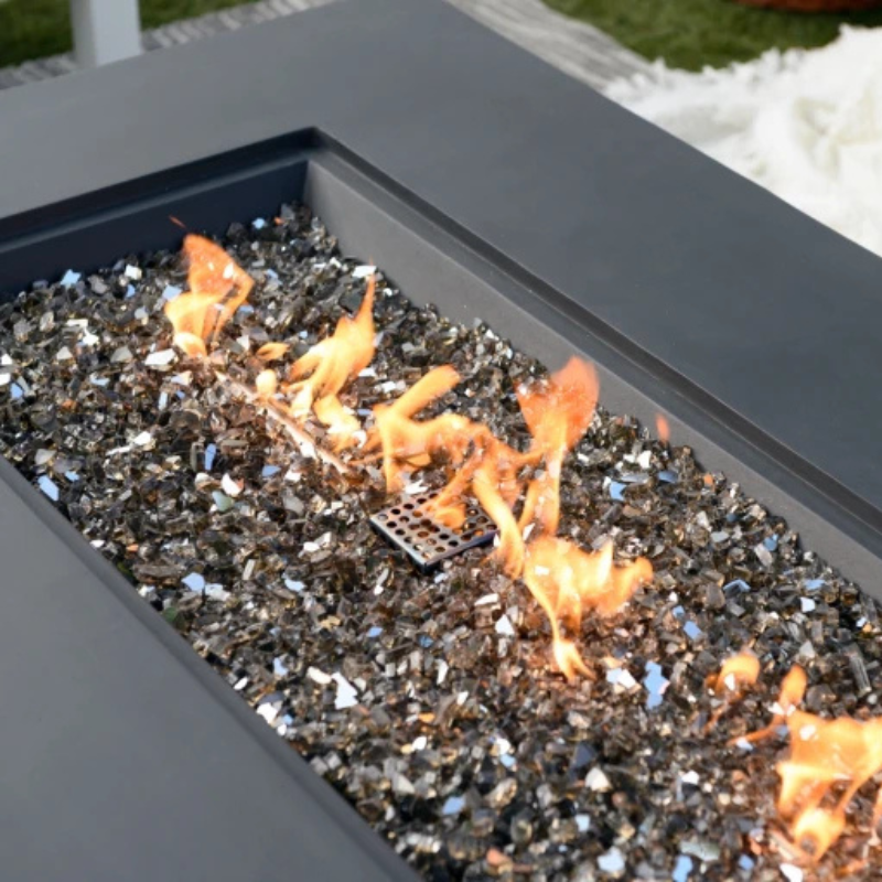 Elementi Cape Town Fire Table | Slate Black Outdoor Gas Fire Pit