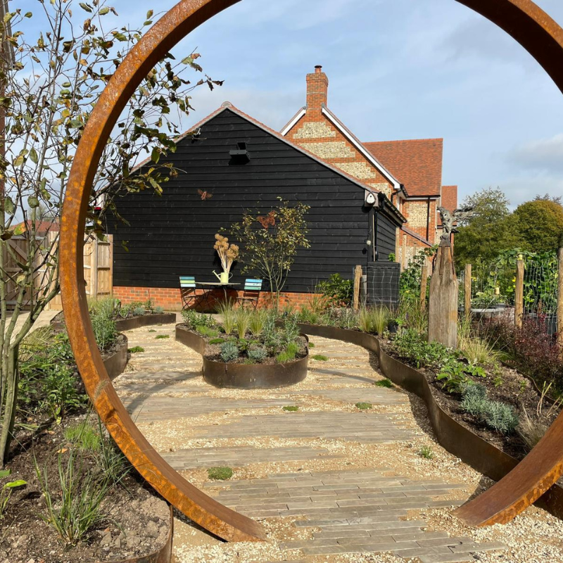 Corten Steel Moongate β 2.2 Meter ring