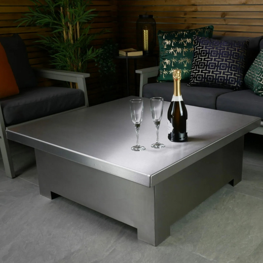 Helios – Premium Stainless Steel Square Gas Fire