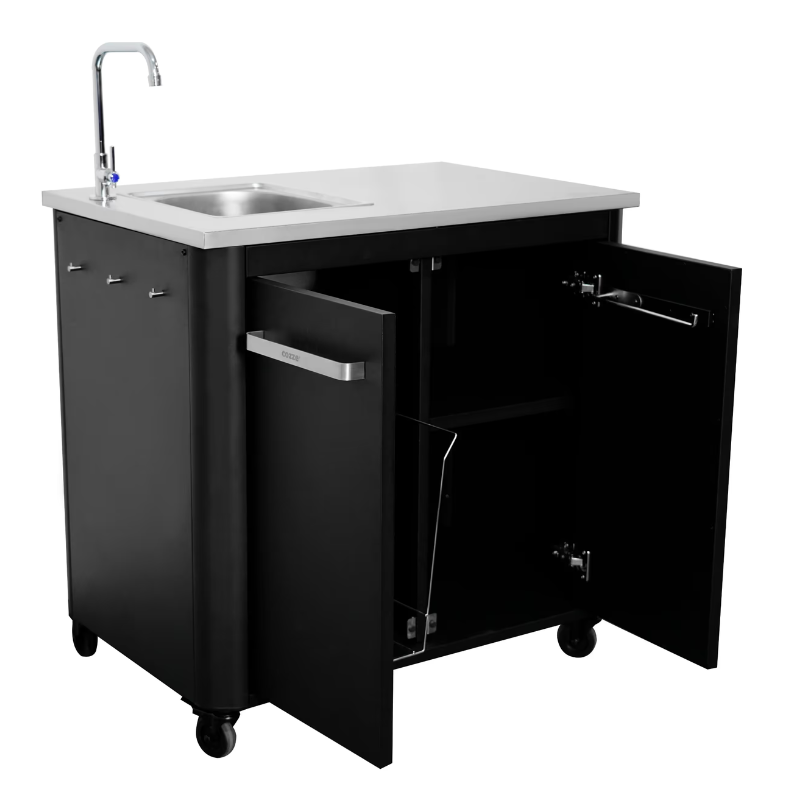Cozze Outdoor Kitchen 90 w. Sink – Compact Outdoor Unit with Tap