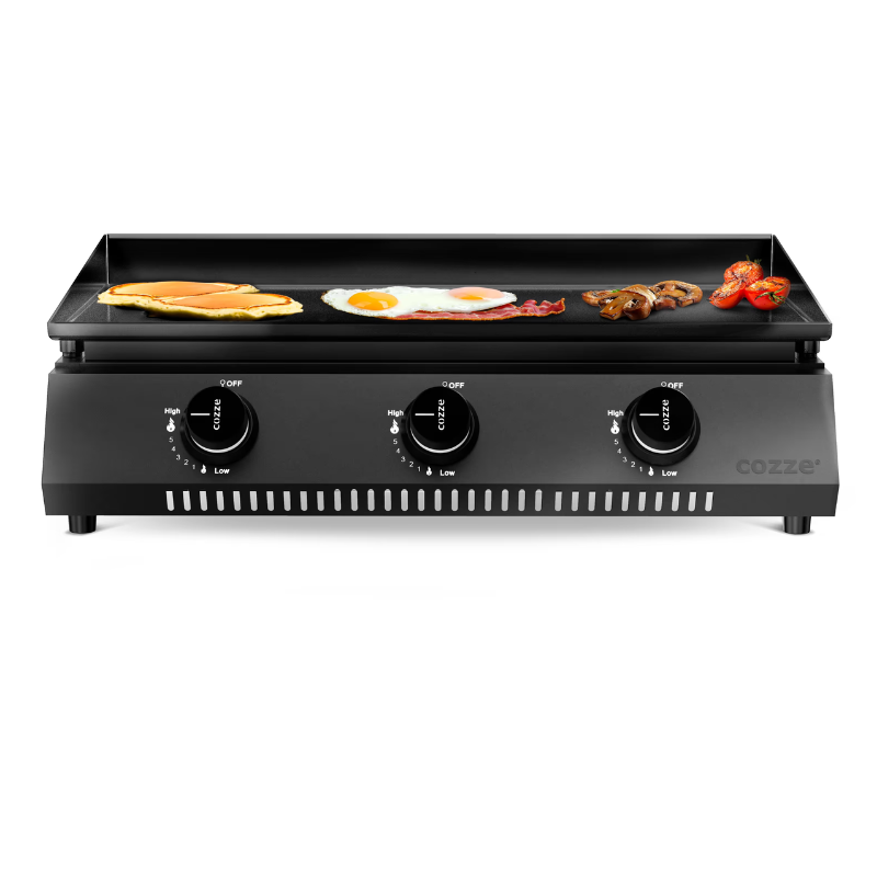 Cozze G-700 Gas Plancha Grill – Compact Outdoor Tabletop BBQ