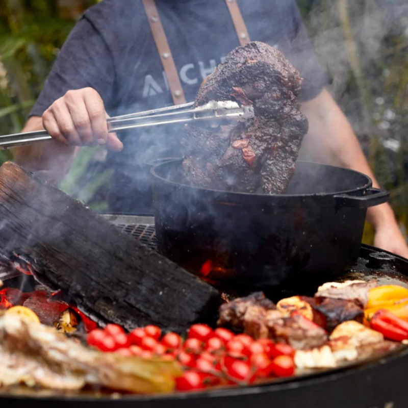 Alchemy 24″ Smoker Grill & Plancha 3‑in‑1 – Live‑Fire Outdoor Cooker
