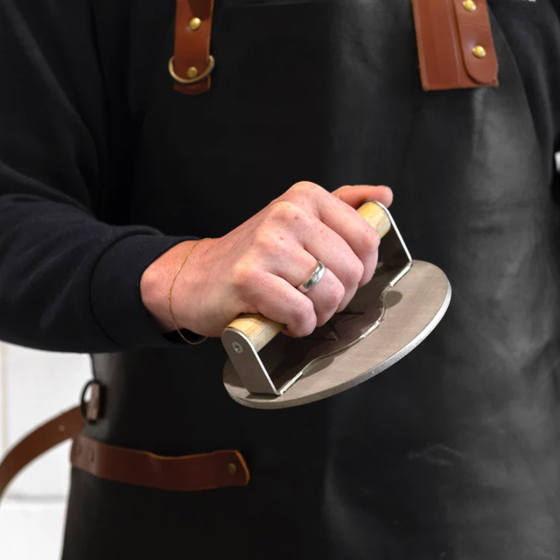 Burger Press by METARTAL | Handmade Stainless Steel Smash Burger Tool