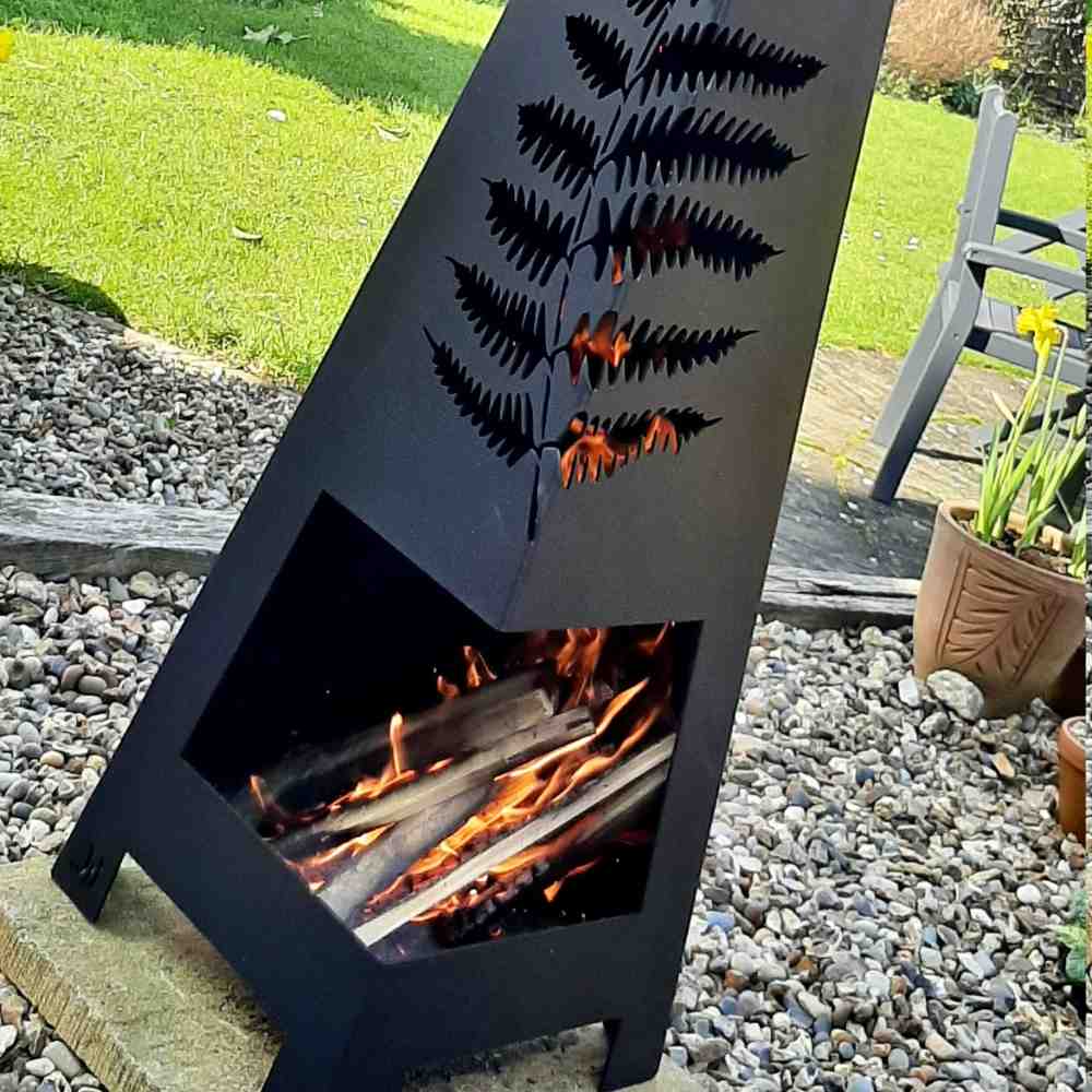 Weather It Fern Wood-Burning Chimenea