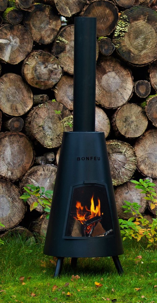 BonFeu, BonPyra, Outdoor Fireplace, Black