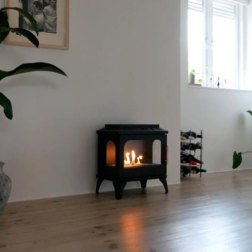 Atlanta Single Bioethanol Stove Indoor 3-Sided Fireplace