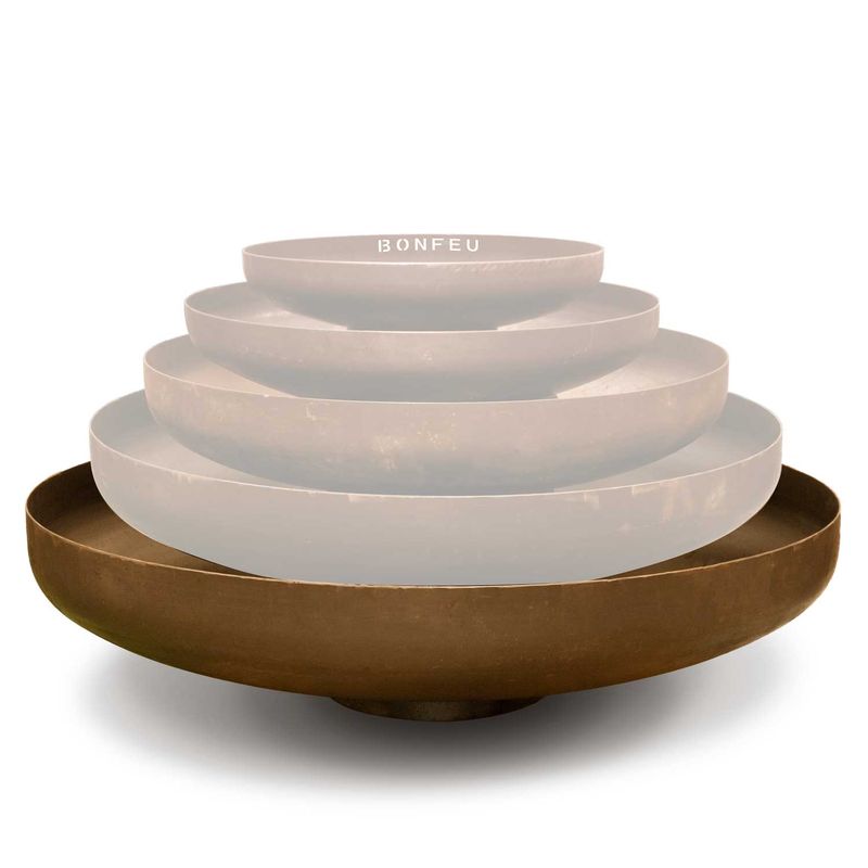 BonFeu, BonBowl (150cm), Fire Bowl, Rusty Brown