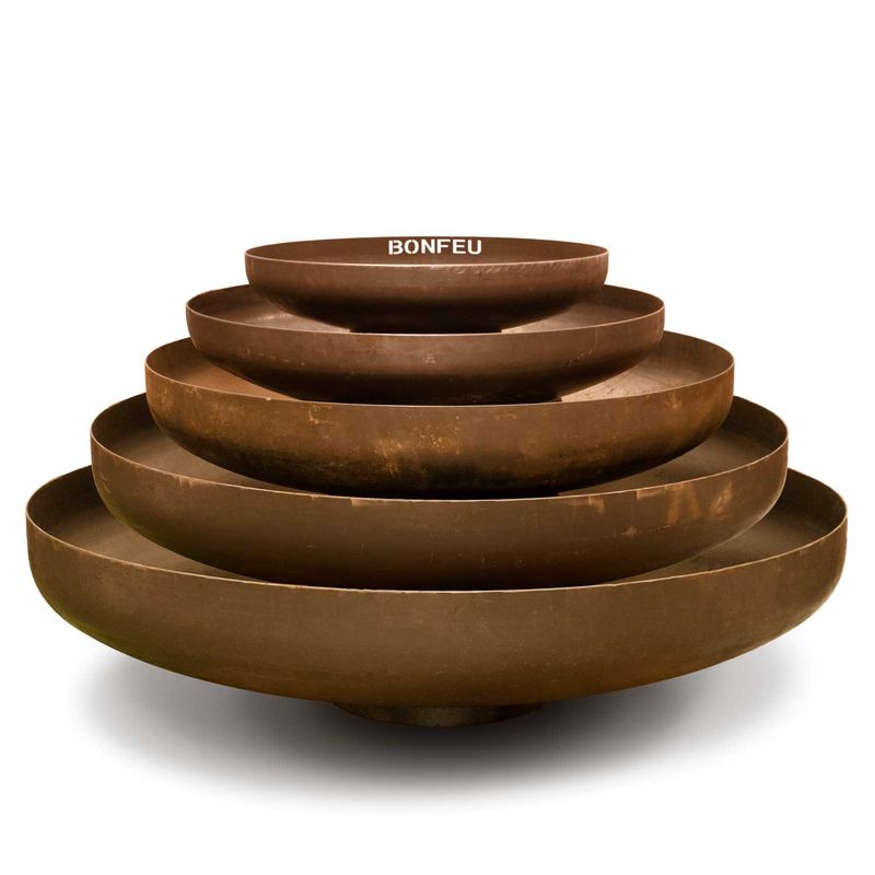 BonFeu, BonBowl (150cm), Fire Bowl, Rusty Brown