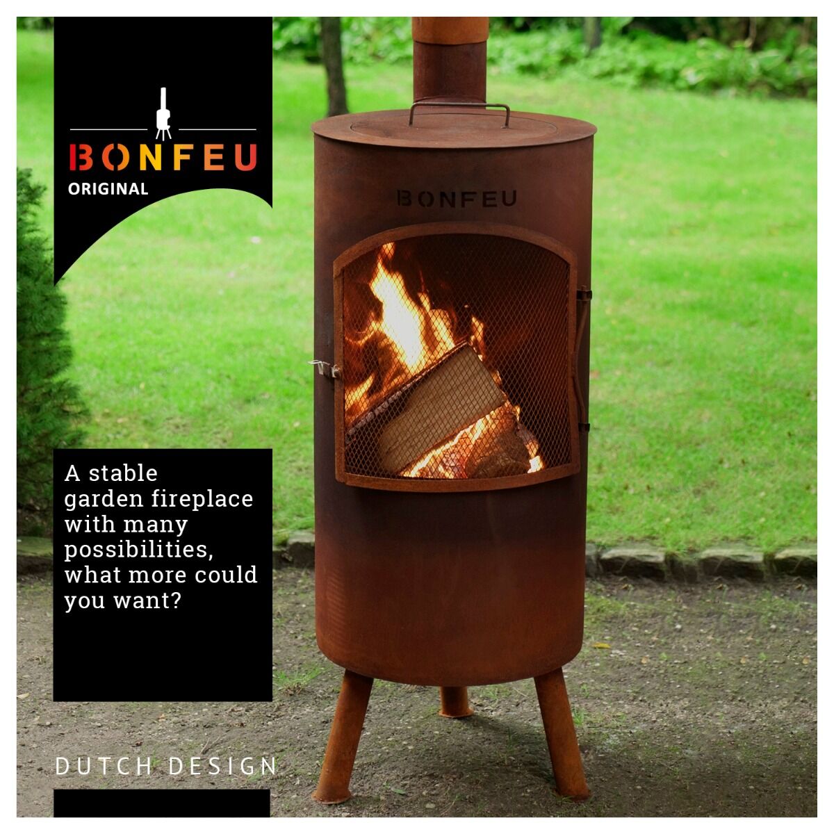 BonFeu, BonTino, Outdoor Fireplace, Rust