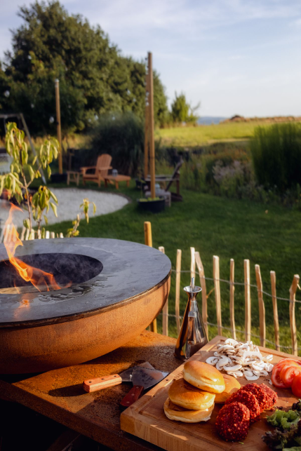BonFeu, BonBiza Island, BBQ Plancha (80cm) with Table