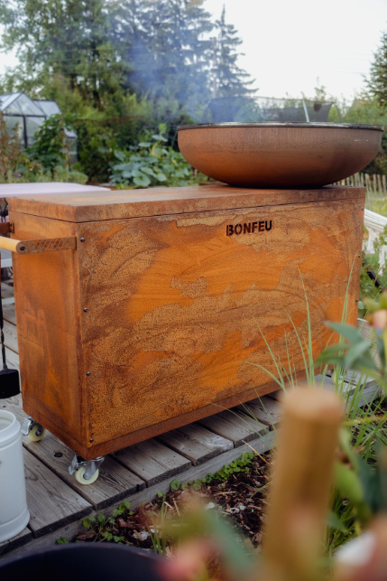 BonFeu, BonBiza Island, BBQ Plancha (80cm) with Table