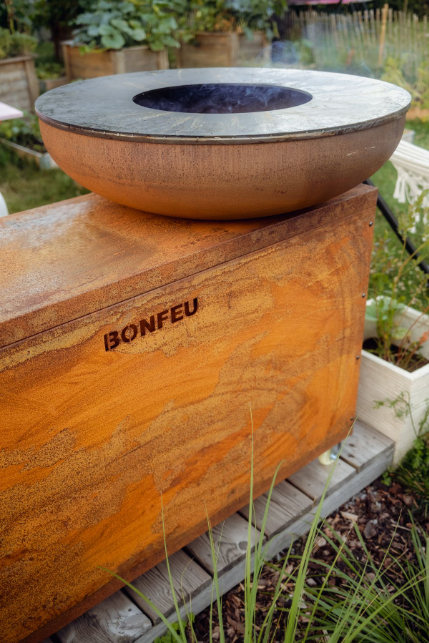 BonFeu, BonBiza Island, BBQ Plancha (80cm) with Table