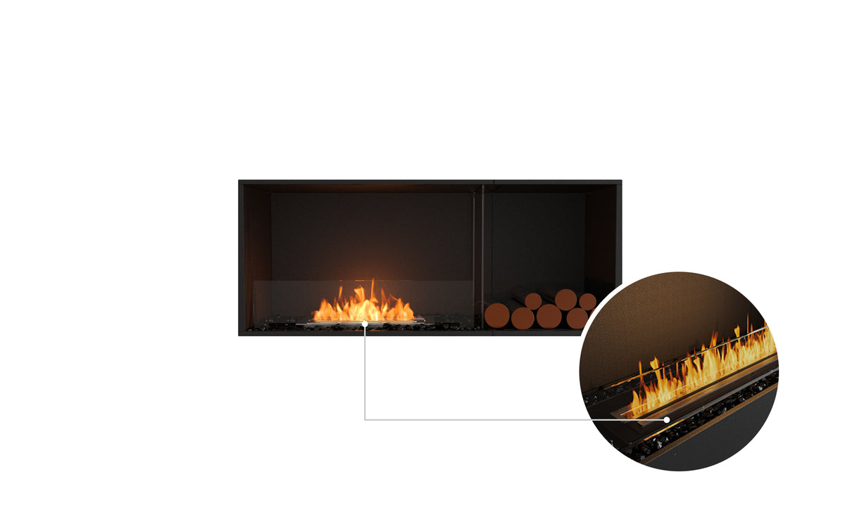 EcoSmart Fire Flex 50SS.BXR Wide Bioethanol Fireplace Insert with XL500 Burner