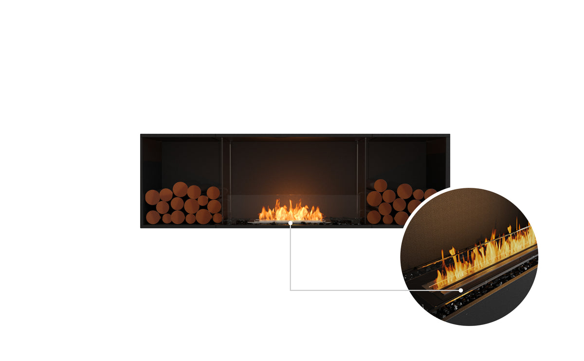 EcoSmart Fire Flex 68SS.BX2 Wide Bioethanol Fireplace with XL500 Burner