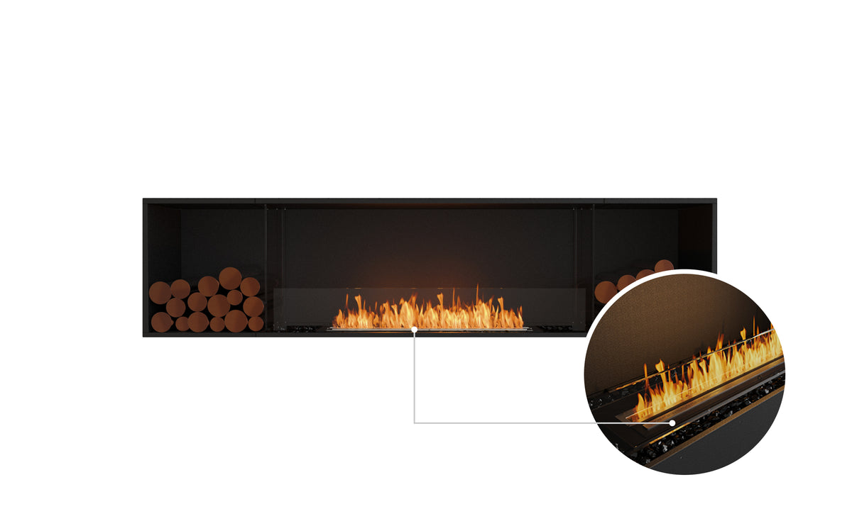 EcoSmart Fire Flex 86SS.BX2 Wide Bioethanol Fireplace with XL900 Burner