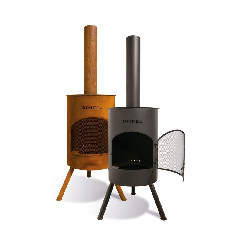 BonFeu, BonTon 60, Outdoor Fireplace, Black