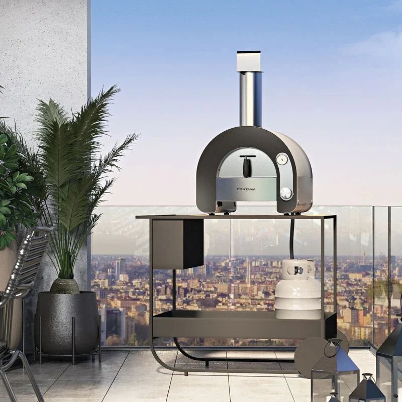 Fontana, Maestro 60, Pearl Grey, Gas Pizza Oven