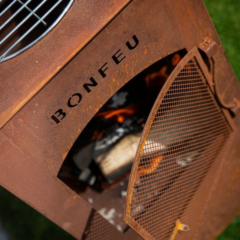 BonFeu, BonCarre, Outdoor Fireplace, Rust