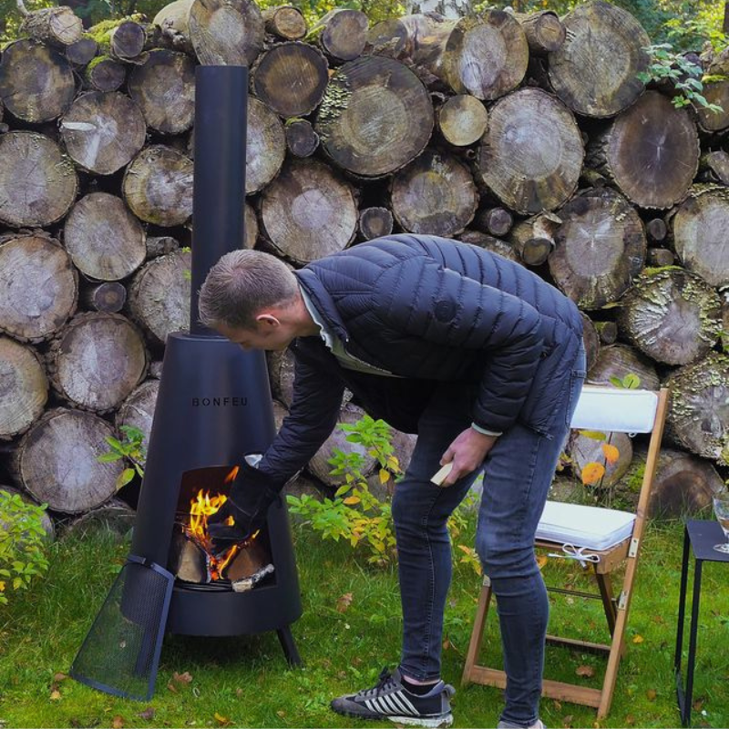 BonFeu, BonPyra, Outdoor Fireplace, Black