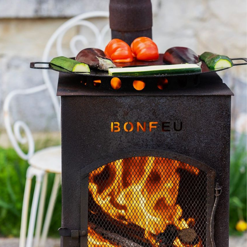 BonFeu, BonCarre, Outdoor Fireplace, Black