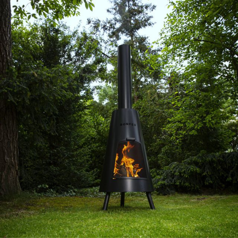 BonFeu, BonPyra, Outdoor Fireplace, Black