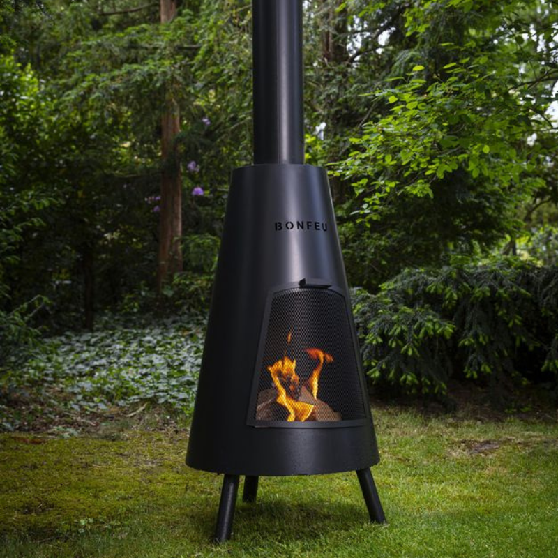 BonFeu, BonPyra, Outdoor Fireplace, Black
