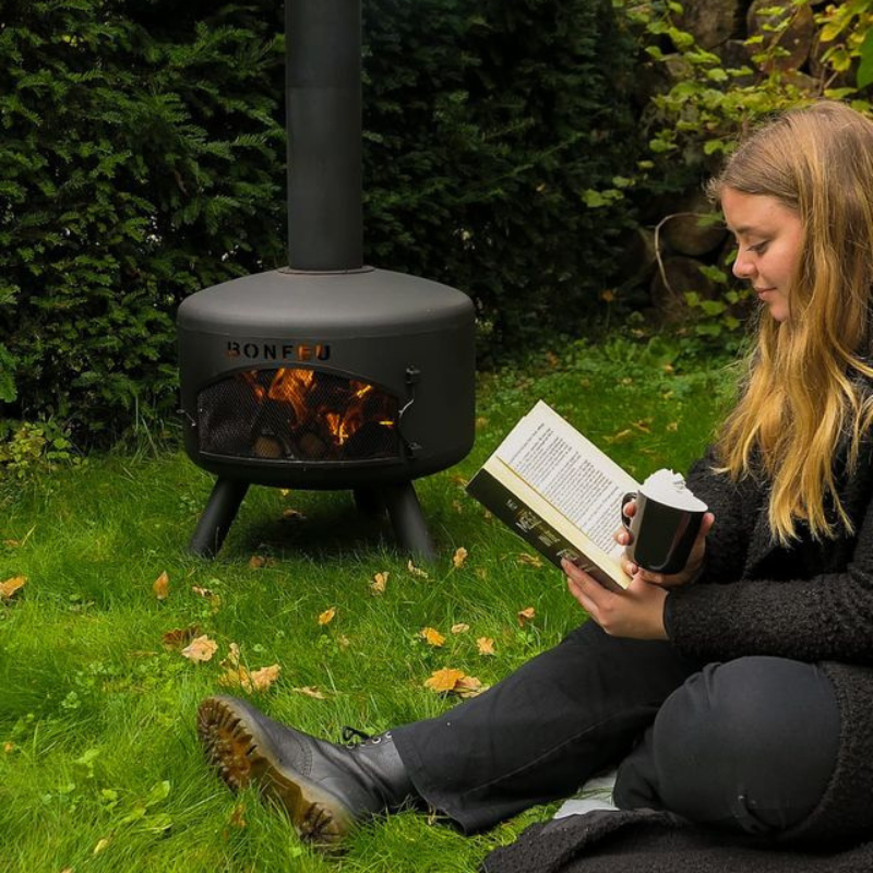 BonFeu, BonGiro, Outdoor Fireplace, Black