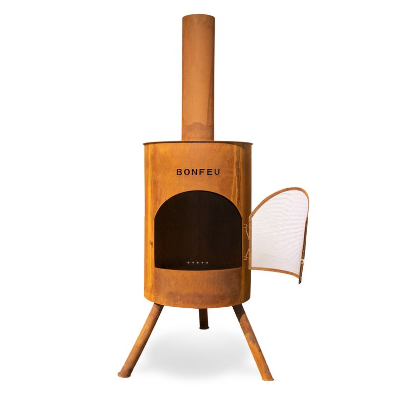 BonFeu, BonTon 60, Outdoor Fireplace, Rust