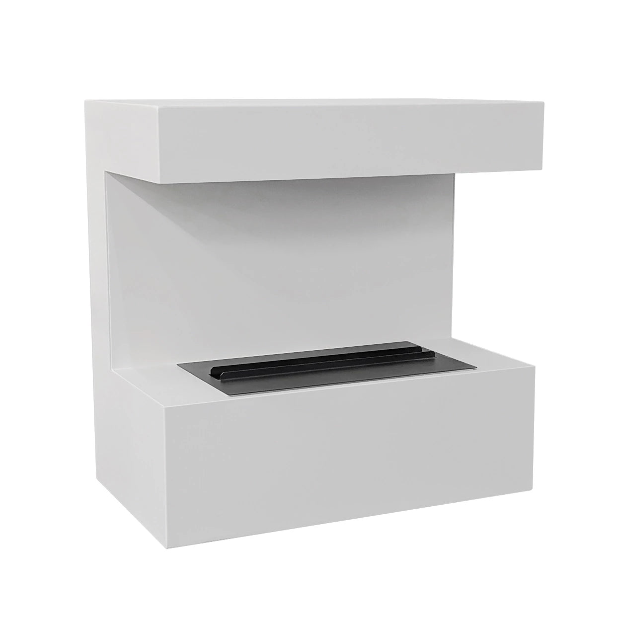 ScandiFlames Late White Wall-Mounted Water Fireplace