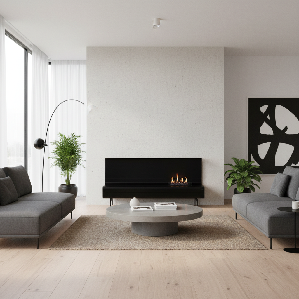 Planika Piano Automatic Remote Controlled Bioethanol Fireplace
