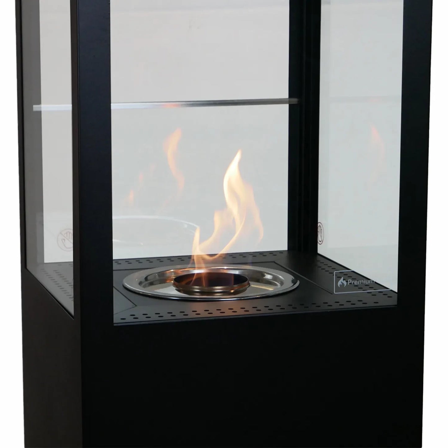 Muztag Premium Fire Paris – Black Bioethanol Fireplace